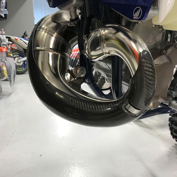 P3 Carbon Pipe Guard STOCK: KTM/HQV/GASGAS Multiple 250/300 Models | 2019-2023 (See Fitment Chart)