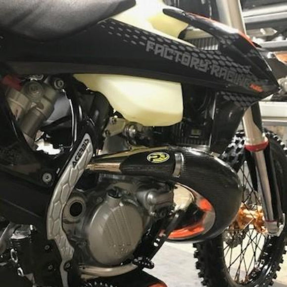 P3 Carbon MAXCoverage Pipe Guard KTM/HQV/GASGAS 250/300 FMF | 2019-2022 | PLEASE READ DESCRIPTION BELOW!