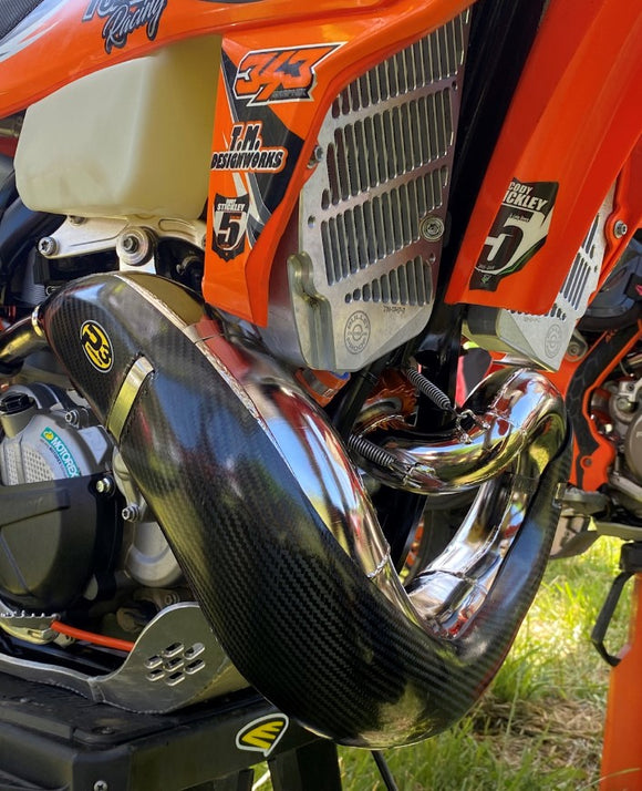P3 Carbon Pipe Guard MAXcoverage KTM/HQV/GASGAS 250/300 | NEW FMF FATTY-PLEASE READ DESCRIPTION BELOW!  | 2021-2023