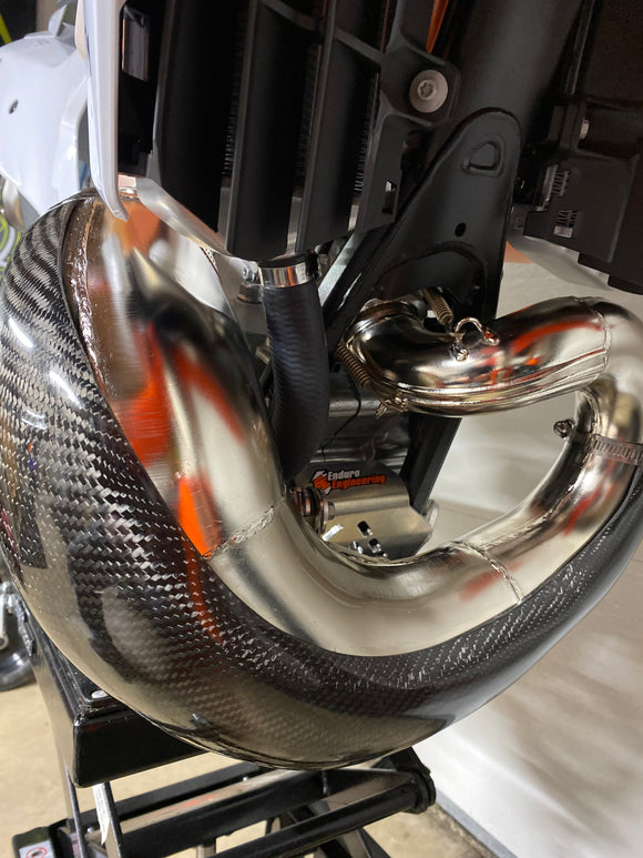 P3 Carbon MAXCoverage Pipe Guard KTM/HQV/GASGAS 250/300 FMF Gnarly & Fatty | 2023 - 2026