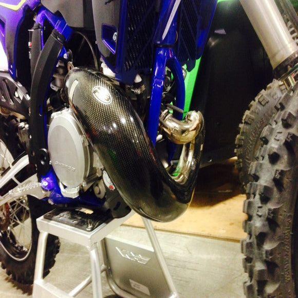 P3 Carbon Pipe Guard Stock/FMF: Sherco SC 250/300 2014-2020 | SE250/300 2014-2020