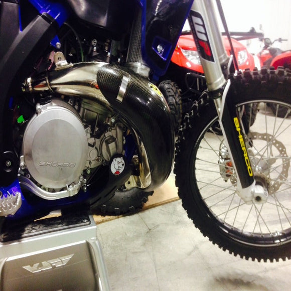 P3 Carbon Pipe Guard Stock/FMF: Sherco SC 250/300 2014-2020 | SE250/300 2014-2020
