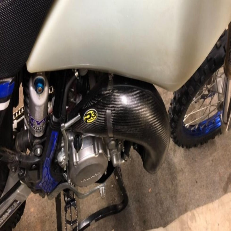 P3 Carbon Pipe Guard Yamaha YZ85 | 2019 - 2025 P3 Carbon Pipe Guard Yamaha YZ85 | 2019 - 2025