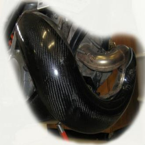 P3 Carbon Pipe Guard EE/DEP Pipe: Yamaha YZ250 2005-2021 | YZ250X 2015-2021