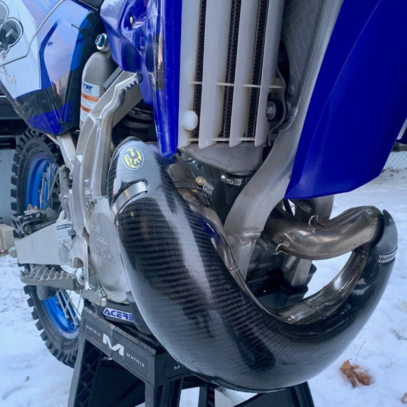 P3 Carbon Pipe Guard FMF: Yamaha YZ250 1999 - 2025 | YZ250X 2015 - 2025