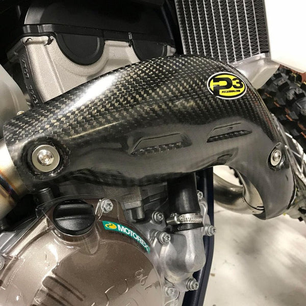 P3 Carbon Heat Shield KTM 250 XC-F 2019-2022 | 250 SX-F 2019-2022