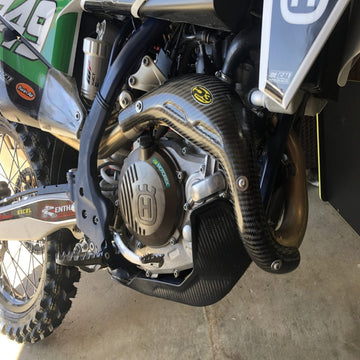 P3 Carbon Heat Shield HUSQ FX 450 2019-2022 | HUSQ FS/FC 450 2019-2022 | HUSQ FC450 ROCKSTAR 2018-2021