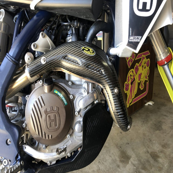 P3 Carbon Heat Shield HUSQ FX 450 2019-2022 | HUSQ FS/FC 450 2019-2022 | HUSQ FC450 ROCKSTAR 2018-2021