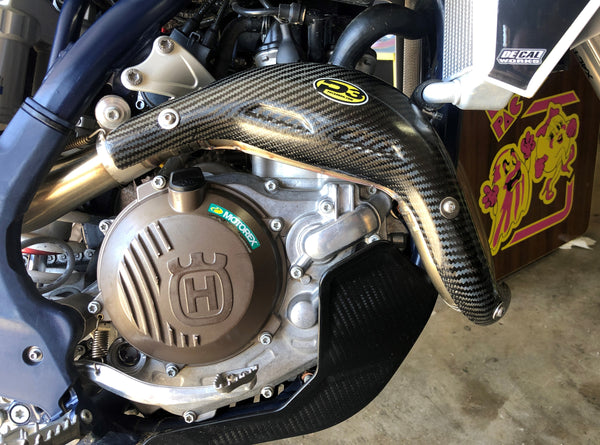 P3 Carbon Heat Shield  KTM 450 XC-F 2019-2022 | KTM 450 SX-F 2019-2022 | KTM 450 SX-F Factory Edition 2018-2021