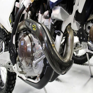 P3 Carbon Heat Shield KTM 450/500 EXC-F 2017-2019 Stock Pipe | Husqvarna FE 450/501(501S) 2017-2019