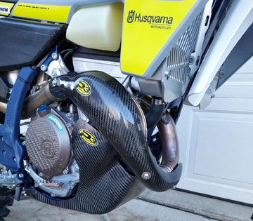 P3 Carbon MAXCoverage Carbon Heat Shield KTM & Husqvarna 350 Models | 2023 - 2026  (See Fitment Chart)