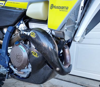 P3 Carbon MAXCoverage Carbon Heat Shield KTM & Husqvarna 350 Models | 2023 - 2024  (See Fitment Chart)