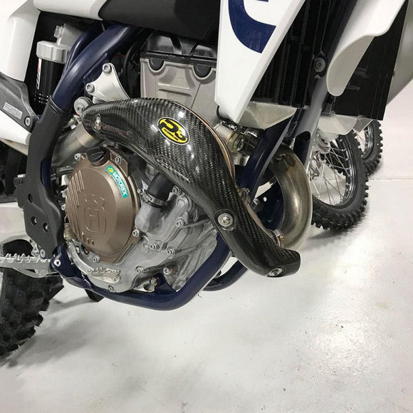 P3 Carbon Heat Shield Husqvarna FX 350 2019-2022 | FC 350 2019-2022