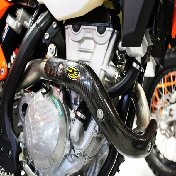 P3 Carbon Heat Shield KTM 350 EXC-F 2017-2019 | Husqvarna FE 350(350S) 2017-2019