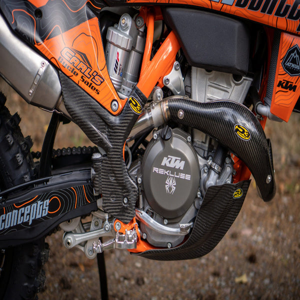 P3 Carbon Enduro Skid Plate KTM SX-F/XC-F | HUSQ FC/FX 250/350 2019-2022 | GASGAS EX250F / EX350F / MC250F 2021-2023 (See Fitment Chart)