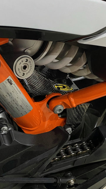 P3 Carbon Shock Heat Shield | KTM 790 & 890 (All Models) 2019 - 2023 | Husqvarna Norden 901 2022 - 2023 (See Fitment Chart) - 0