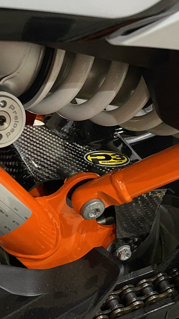 P3 Carbon Shock Heat Shield | KTM 790 & 890 (All Models) 2019 - 2023 | Husqvarna Norden 901 2022 - 2023 (See Fitment Chart)