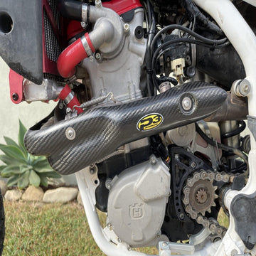 P3 Carbon Heat Shield Husqvarna TC 250/310/450/510 2008-2010 | TE 250/310/450/510 2008-2010 | TXC 250/310/450/510 2008-2010