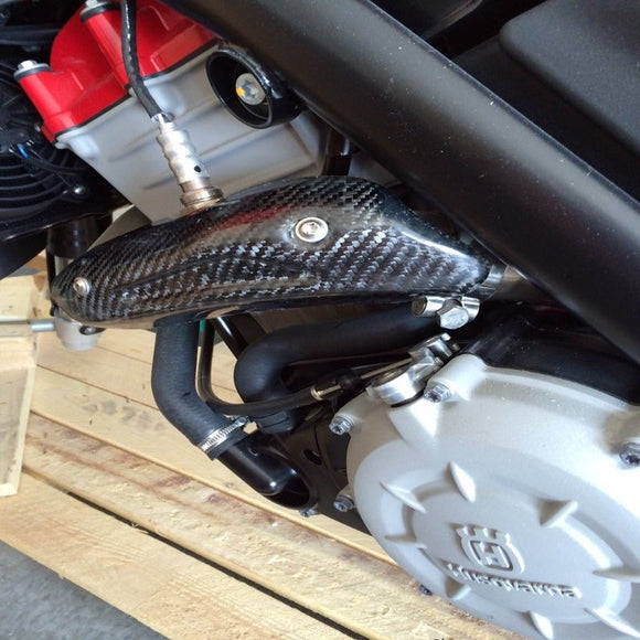 P3 Carbon Heat Shield Husqvarna TR650 Terra/Strada | 2013-2014