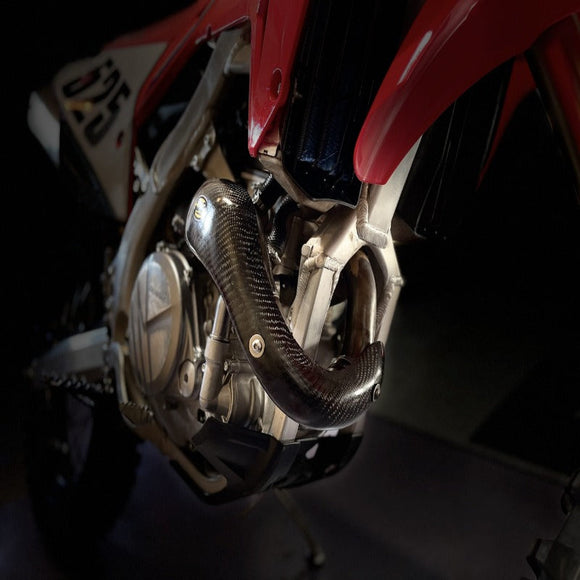 P3 Carbon Heat Shield: Honda MAXCoverage CRF450R & 450RX 2021 - 2024 (See Fitment Chart)