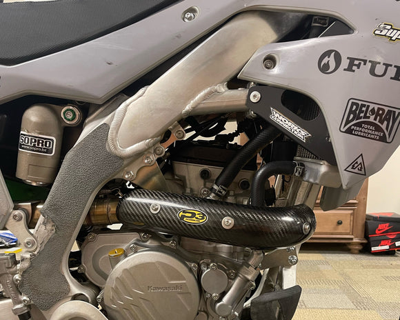 P3 Carbon Heat Shield Yoshimura: Kawasaki KX250 (F/X/XC)  | 2021 - 2024