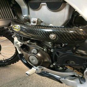 P3 Carbon Heat Shield Yamaha / Fantic YZ250/450 F/FX/WR (Stock / FMF / Yoshi) | 2014 - 2026 2-Piece (See Fitment Chart) - 0