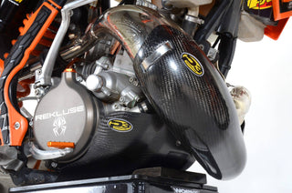 P3 Carbon Pipe Guard KTM 200XC & 200 XC-W Gnarly | 2006-2016