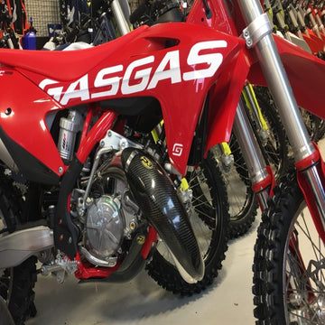 P3 Carbon Pipe Guard Stock & Pro Circuit KTM & HSQV 125/150 | 2019-2022 | GasGas MC125 2021-2023 - 0