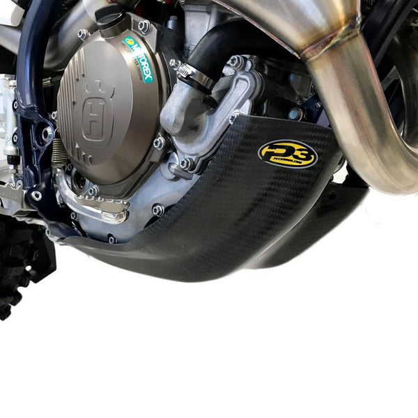 P3 Carbon Hybrid Skid Plate KTM SX-F/XC-F | HUSQ FC/FX 250/350 2019-2022 | GASGAS EX250F / EX350F / MC250F 2021-2023 (See Fitment Chart)