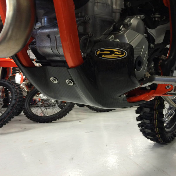 P3 Carbon Hybrid Skid Plate KTM/HUSQ  2015 (Factory Edition SX-F) | 2016-2018 250/350 SX-F/XC-F | FC/FX