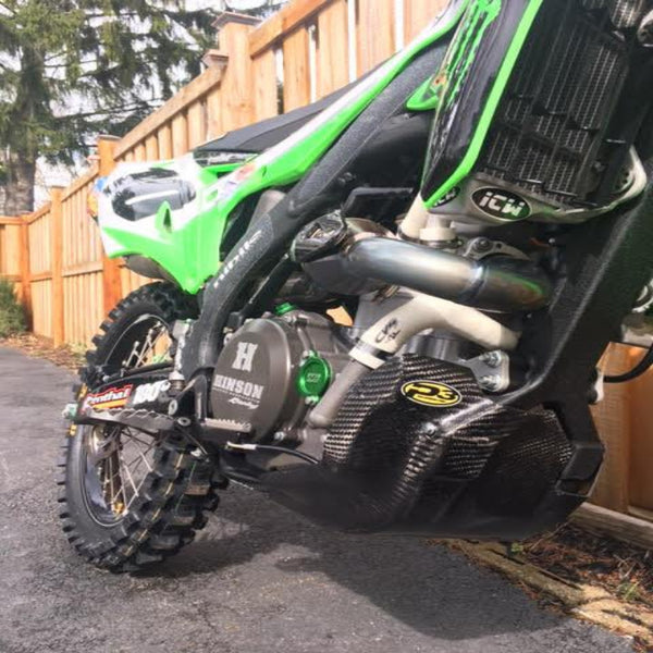 P3 Carbon Skid Plate Kawasaki KX450F | 2016-2018