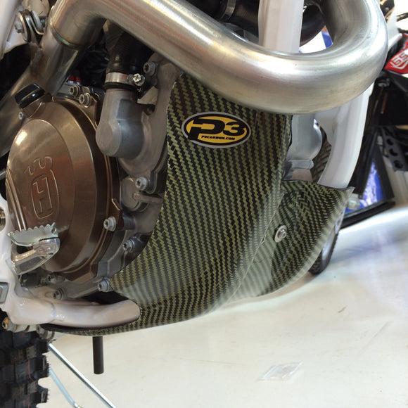 P3 Carbon Hybrid Skid Plate KTM/HUSA/HUSQ 250/350 | 2011-2016 (See Fitment Chart)