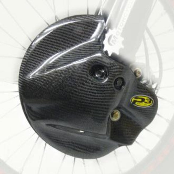 P3 Carbon Front Brake Disc Guard Kawasaki | 2004-2012