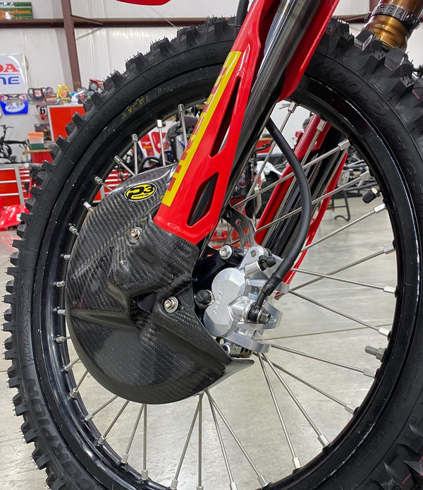 P3 Carbon Front Brake Guard | 250/450 R/RX | 2014-2023 (See Fitment Chart)