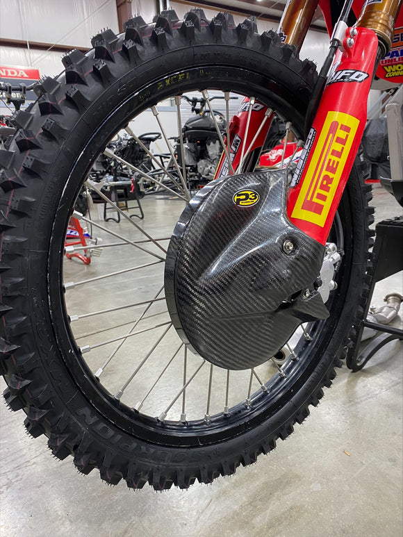 P3 Carbon Front Brake Guard | 250/450 R/RX/RWE | 2014 - 2026 (See Fitment Chart)