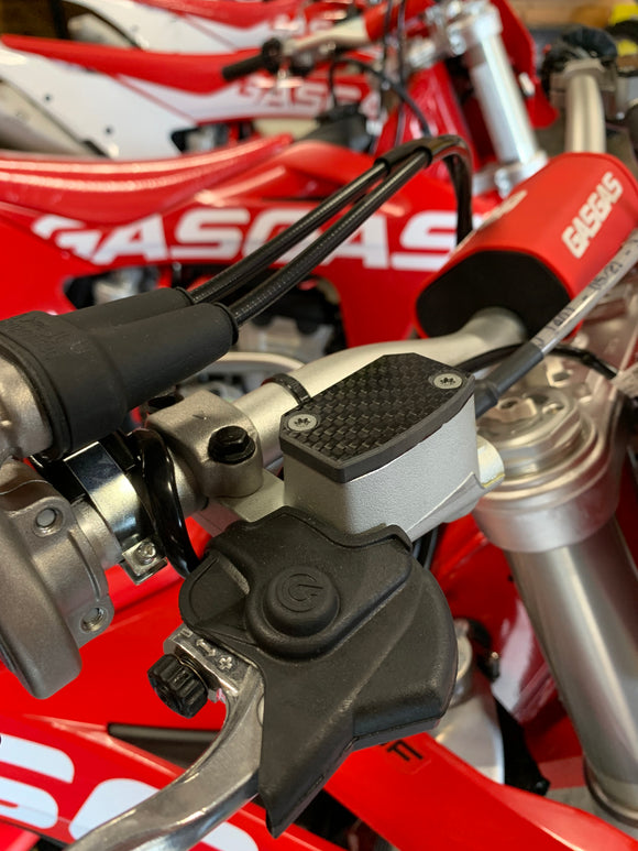 P3 Carbon KTM / Husqvarna / GasGas Brake Reservoir Caps | 2017 - 2026 (See Fitment Chart)