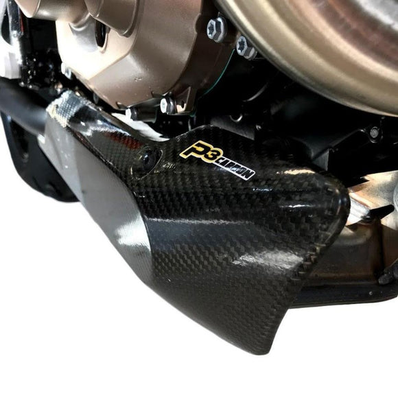 P3 Carbon Exhaust Cover Husqvarna Savartpilen & Vitpilen 701 2018-2023