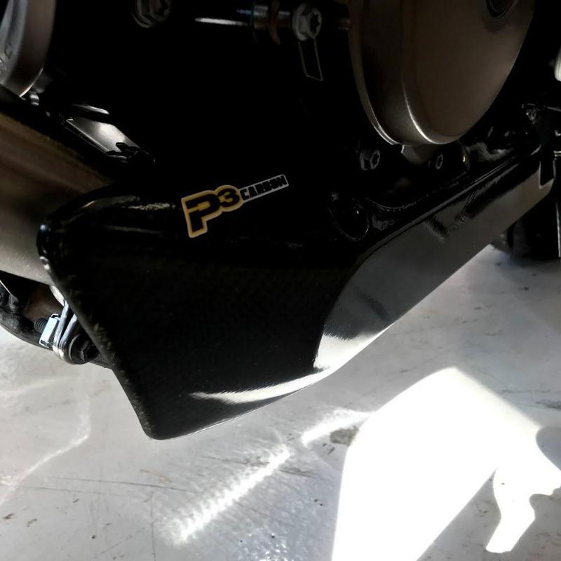 P3 Carbon Exhaust Cover Husqvarna Savartpilen & Vitpilen 701 2018-2023