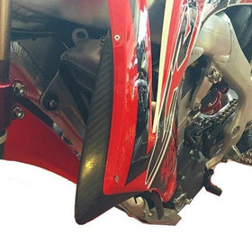 P3 Carbon Radiator Shroud Extenders Honda CRF250R 2014-2016 | CRF450R 2013-2016 - 0