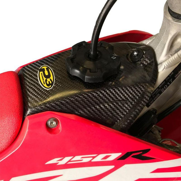 P3 Carbon Fuel Tank Cover Honda CRF450R / 450RWE / 250R | 2017-2021 (See Fitment Chart)
