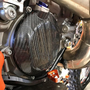P3 Carbon Clutch Cover Husqvarna TC 250 2017-2022 | TE 250/300 2017-2018 | TE 250i/300i 2018-2022 | TX 300 2017-2019 | TX 300i 2020-2022 - 0