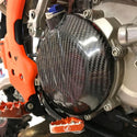 P3 Carbon Clutch Cover Husqvarna TC 250 2017-2022 | TE 250/300 2017-2018 | TE 250i/300i 2018-2022 | TX 300 2017-2019 | TX 300i 2020-2022
