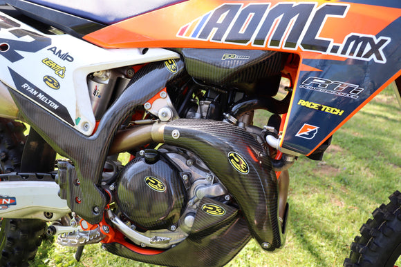 P3 Carbon Fiber Frame Guards KTM | 2023 - 2026 (See Fitment Chart)