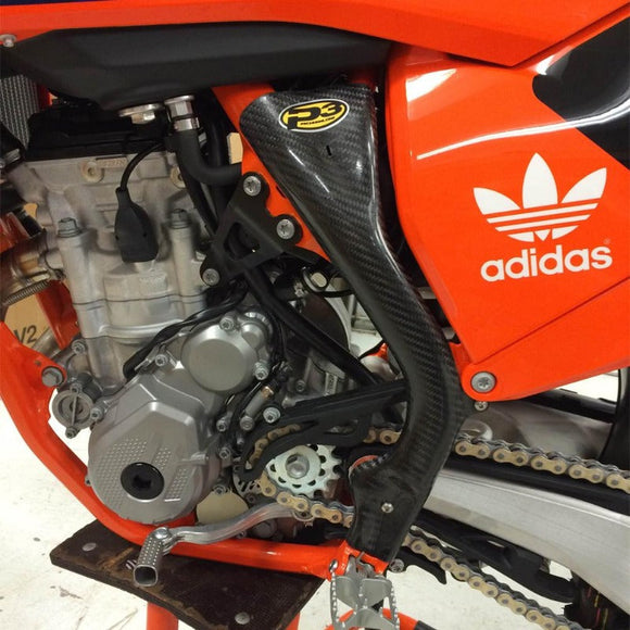 P3 Carbon Fiber Frame Guards KTM 2016-2019 | HUSQ 2017-2022 | Various Models (See Fitment Tab)