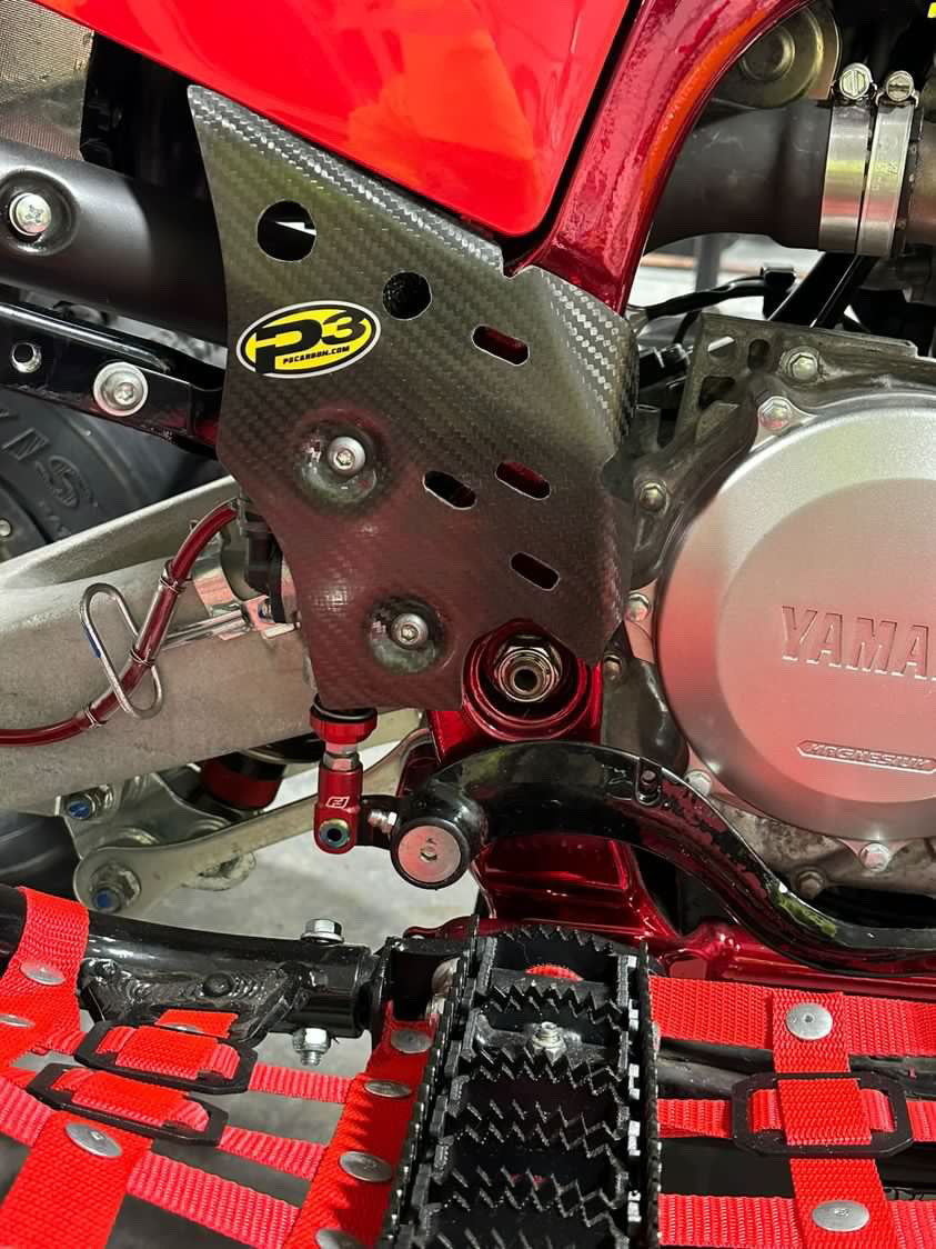 P3 Carbon Fiber Frame & Master Cylinder Guards YFZ 450R 2009 202