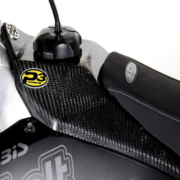 P3 Carbon Fuel Tank Cover Kawasaki KX450F | 2016 - 2018