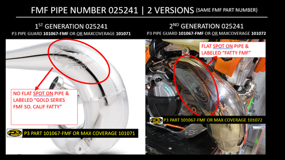 P3 Carbon MAXCoverage Pipe Guard KTM/HQV/GASGAS 250/300 FMF | 2019-2022 | PLEASE READ DESCRIPTION BELOW!