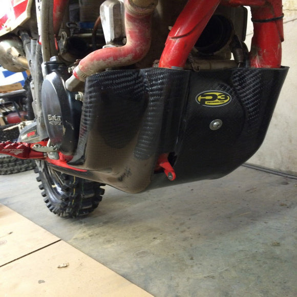 P3 Carbon Skid Plate Beta 250 | 300 Enduro & Enduro Racing RR 2-Stroke | 2013-2017